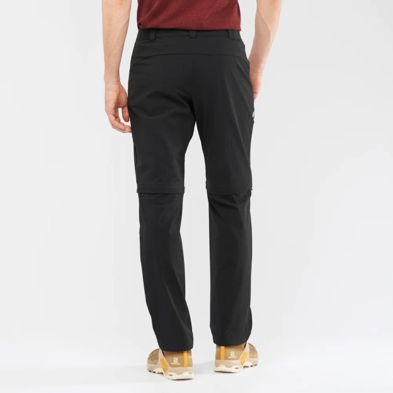 Pantalones Deportivos Salomon Wayfarer Zip Off Hombre Negros | MX FHSN954